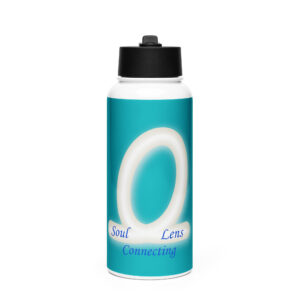 Merchandise stainless steel water bottle with a straw lid white 32 oz front 6a643b269707f.jpg